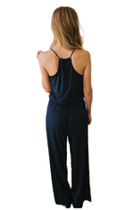 Load image into Gallery viewer, Spaghetti strap wide leg jumpsuit