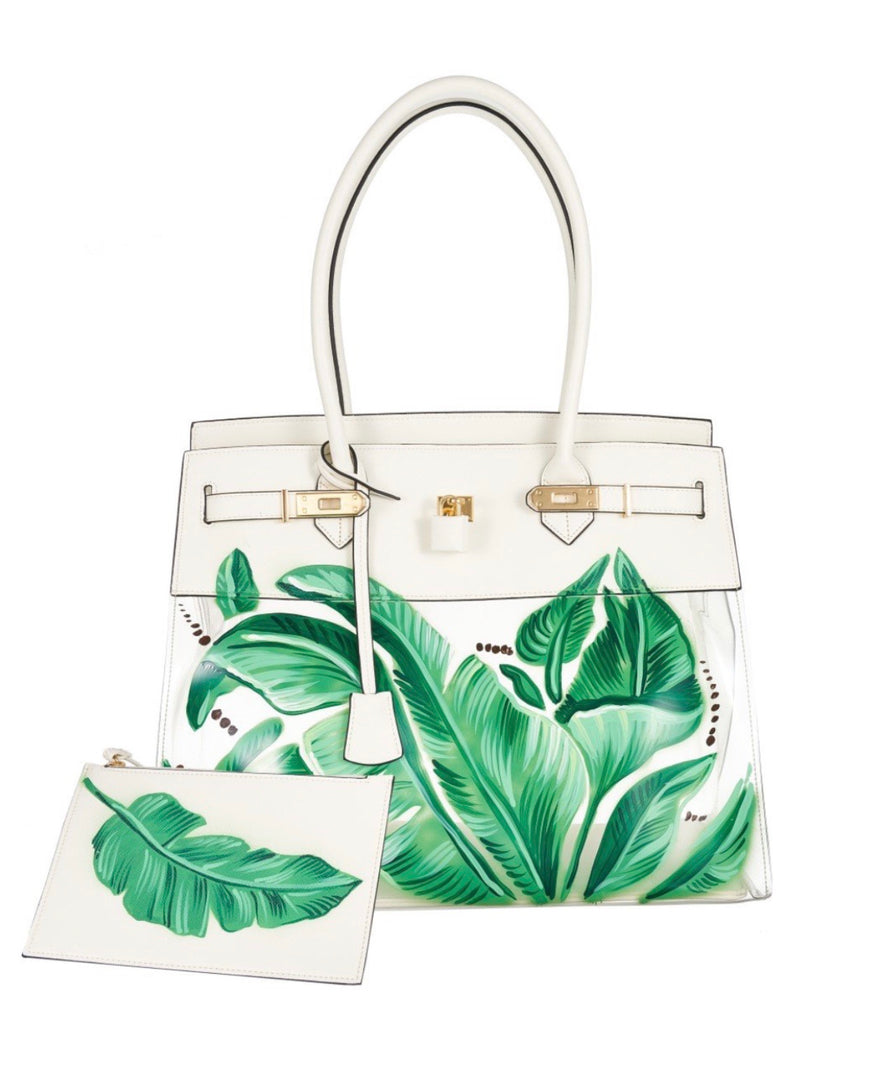 De Tropicale Hand Painted Beverly Hills Banana Leaf