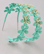 Load image into Gallery viewer, Flower Hoops