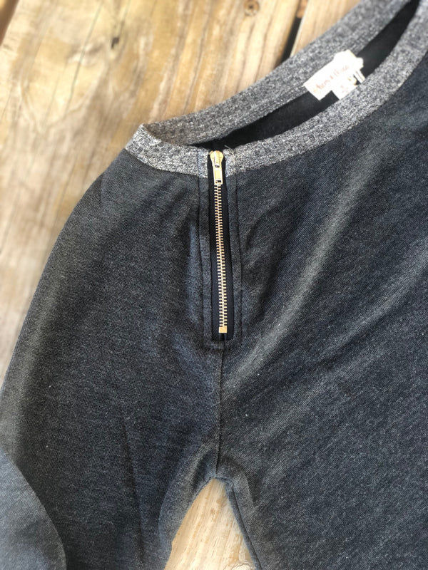 Ultra Soft T-shirt Dress with Zipper Detail