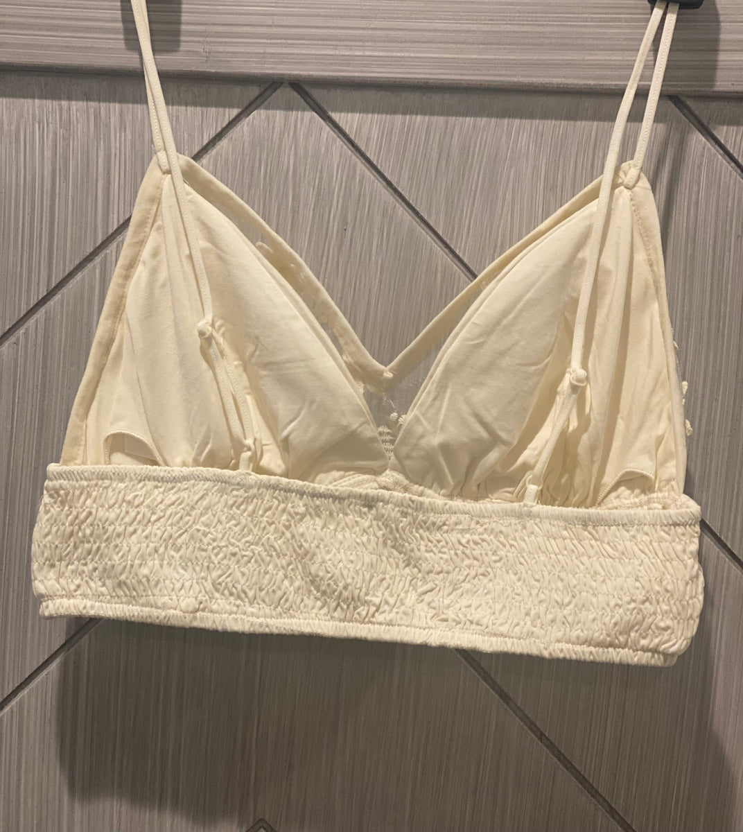 Sequin and embroidery bralette – Browela