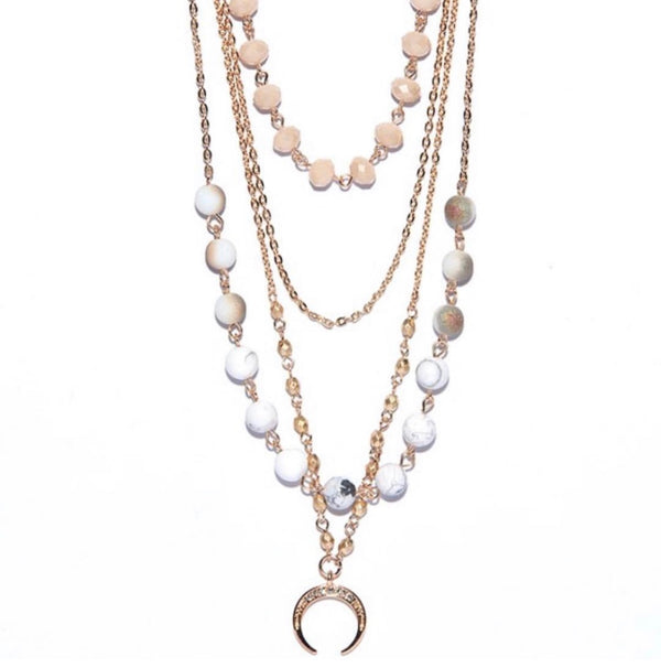 Over the Moon BoHo Layered Necklace