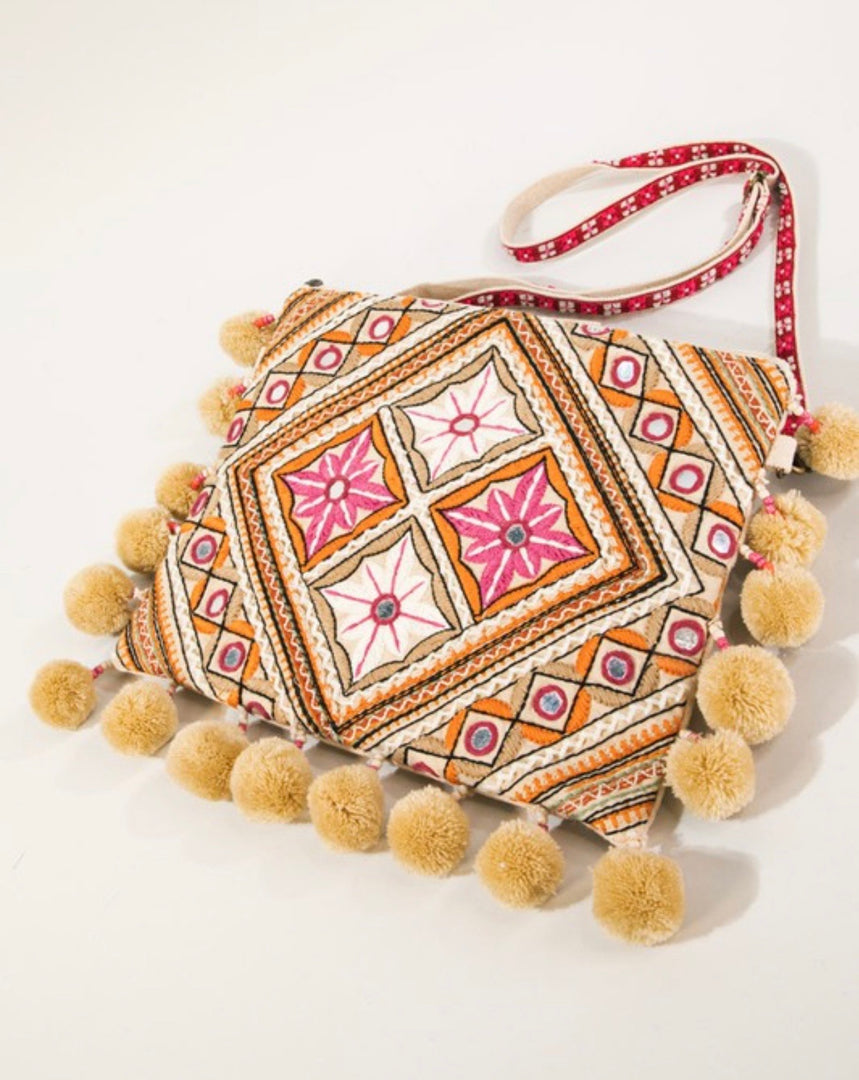Handmade Moroccan Embroidered Handbag