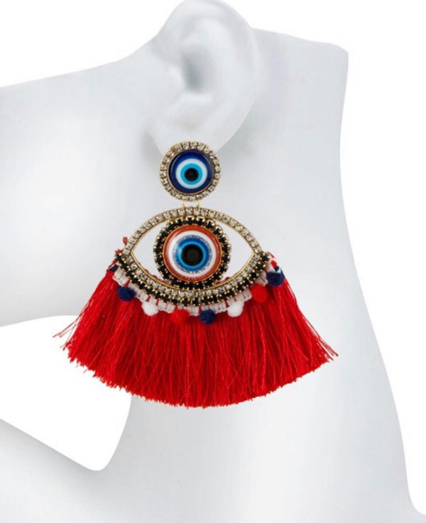 Evil Eye Statement Earrings