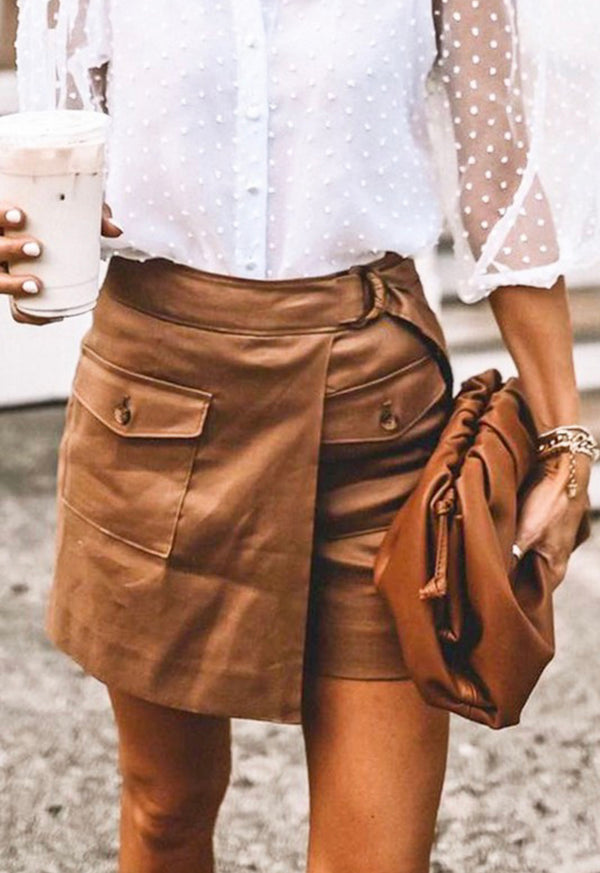 Belted Skort
