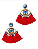 Load image into Gallery viewer, Evil Eye Statement Earrings