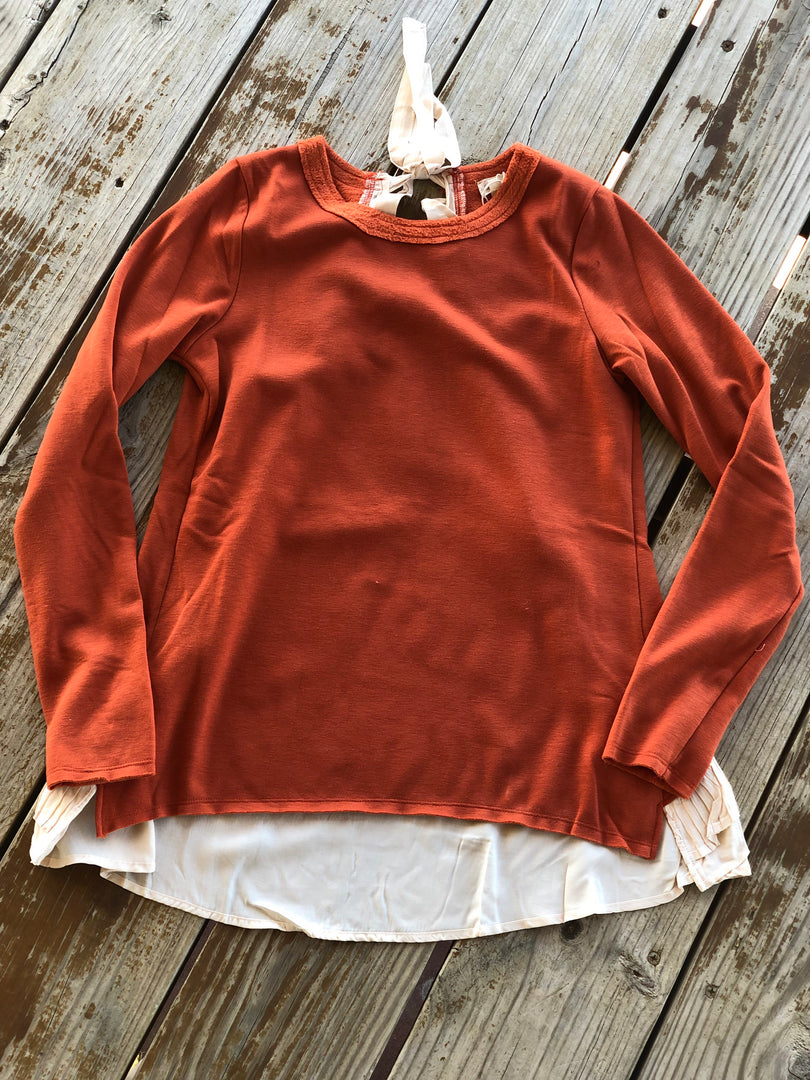 Fall Sweater with bouncy back detail