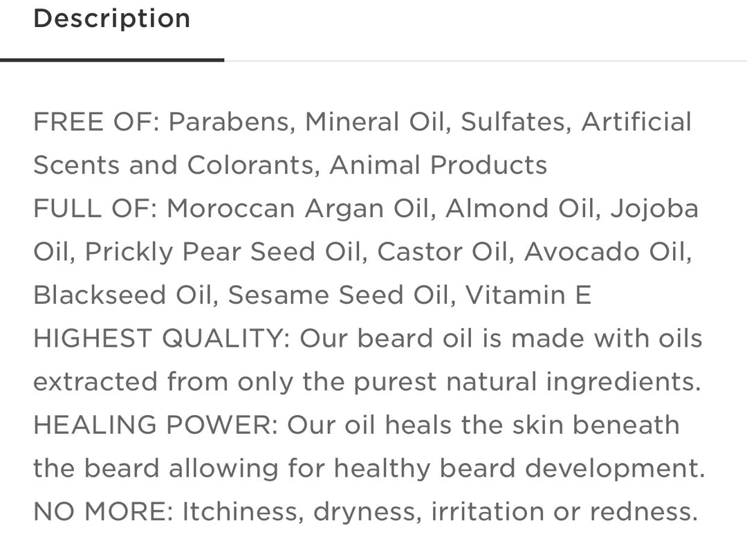 Premium Beard Oil - All natural