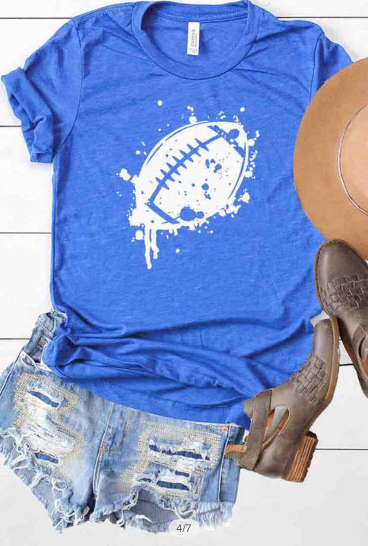 Splatter Paint Football T-shirt