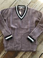Load image into Gallery viewer, Mauve Varsity Sweater
