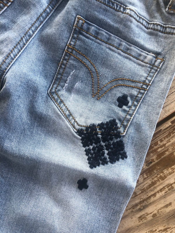 Hayden Girls Patchwork Jeans