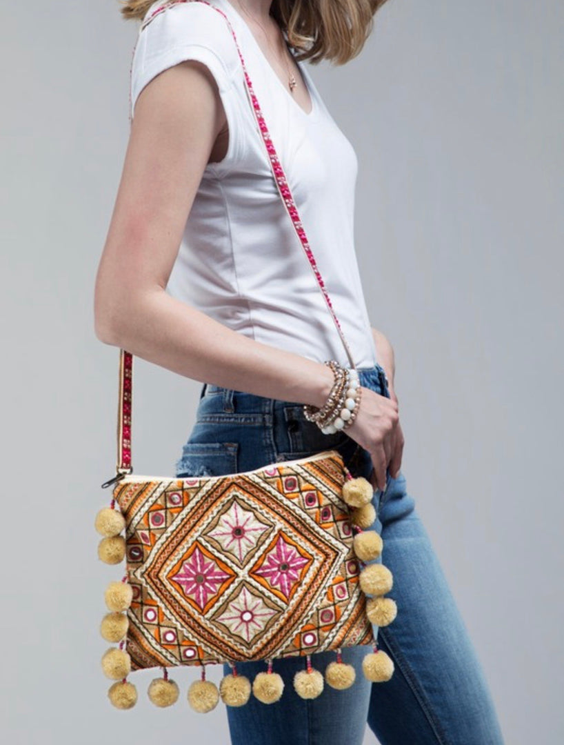 Handmade Moroccan Embroidered Handbag