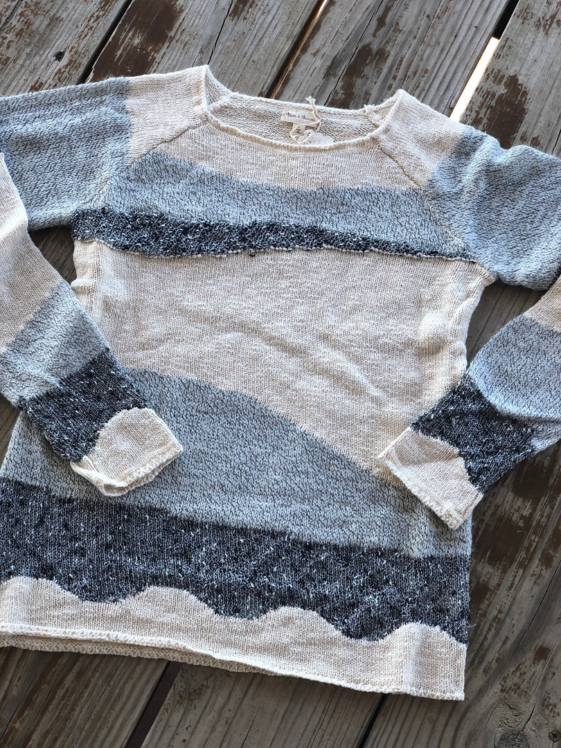 Lightweight Tri Color Sweater