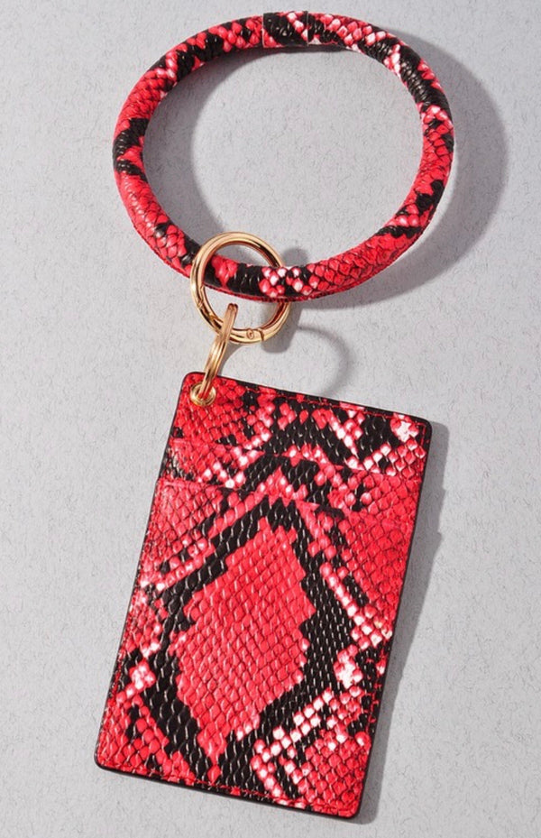 O Ring keychain card wallet