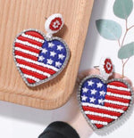 Load image into Gallery viewer, God Bless America Earrings
