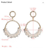 Load image into Gallery viewer, Crystal and Rhinestone Hoops