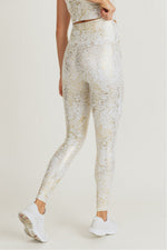 Load image into Gallery viewer, Gold Print High waist Leggings