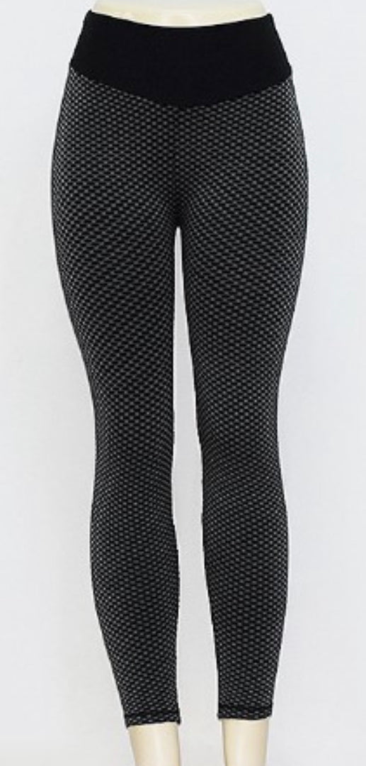 Textured Honeycomb high waist leggings