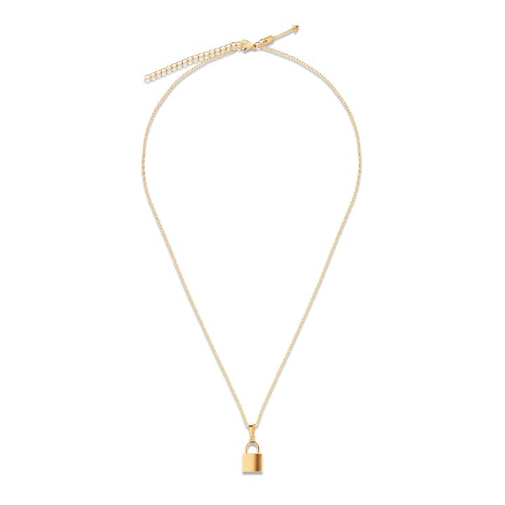 Uma Lock Necklace -Gold